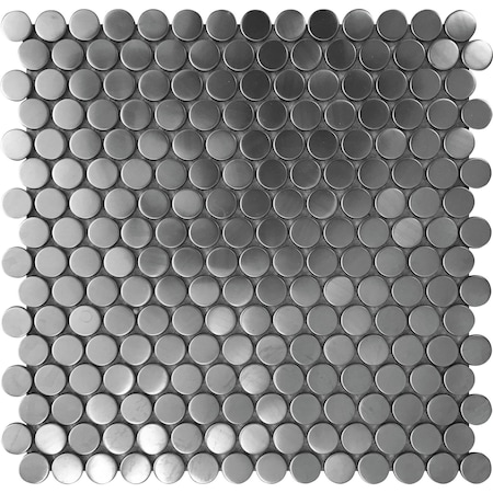 Apollo Tile Metal Penny 4.75 sq.ft 11.7 in. x11.7 in. Round Mosaic Tile, 5PK APLMM9924EC31